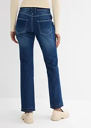 Jeans straight, a vita media, bonprix