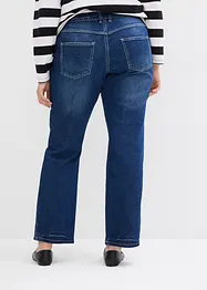 Jeans straight, a vita media, bonprix