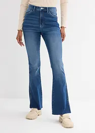 Jeans elasticizzati soft bootcut, vita alta, bonprix