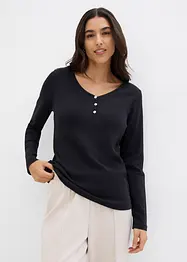 Maglia a maniche lunghe in puro cotone biologico, bonprix