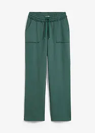 Pantaloni in felpa in misto cotone elasticizzato, bonprix