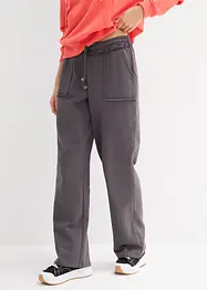 Pantaloni in felpa in misto cotone elasticizzato, bonprix