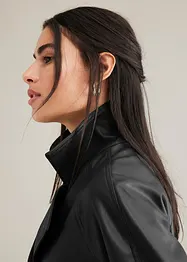 Parka corto in similpelle, bonprix