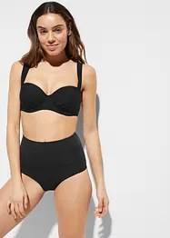 Slip per bikini a vita alta con sgambatura normale, bonprix