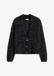 Cardigan oversize con filato a fettuccia, bonprix