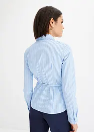 Camicetta a righe con laccetto da annodare, bonprix