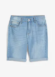 Bermuda elasticizzati di jeans, slim fit, bonprix