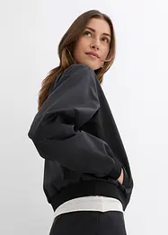 Bomber corto in satin lucido, bonprix