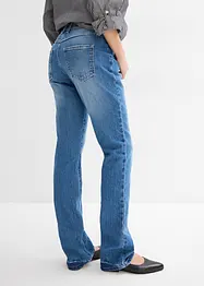 Jeans straight con cinta comoda, vita media, bonprix