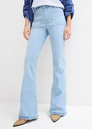 Jeans elasticizzati bootcut, vita alta, bonprix