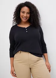 Maglia a maniche lunghe in puro cotone biologico, bonprix