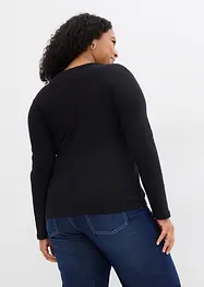 Maglia a costine con cotone biologico (pacco da 2), bonprix