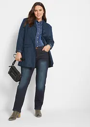 Jeans slim straight elasticizzati, vita media, bonprix
