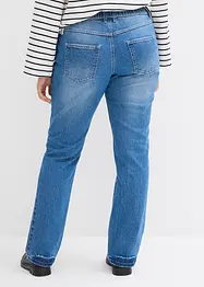 Jeans straight con cinta comoda, vita media, bonprix