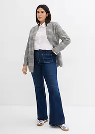 Jeans elasticizzati bootcut, vita alta, bonprix