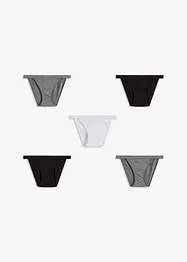 Tanga con cotone biologico (pacco da 5 paia), bonprix