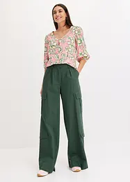 Pantaloni cargo in puro cotone, bonprix