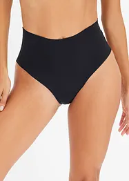 Perizoma a vita alta contenitivo, senza cuciture, con effetto modellante leggero (pacco da 2 paia), bonprix