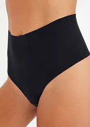 Perizoma a vita alta contenitivo, senza cuciture, con effetto modellante leggero (pacco da 2 paia), bonprix