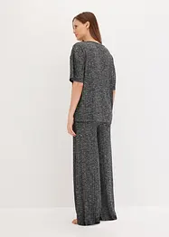 Tuta da casa oversize in  maglia a coste, bonprix