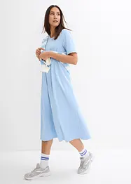 Abito di jersey svasato in cotone pesante, bonprix