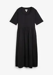 Abito di jersey svasato in cotone pesante, bonprix