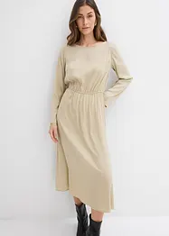 Abito midi in fine satin, bonprix