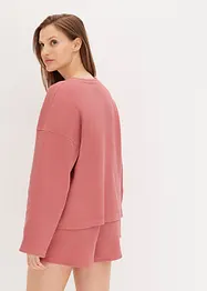 Tuta da casa in jersey alveolare con pantaloncini, bonprix