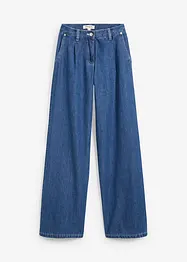 Jeans wide leg super morbidi, vita media, bonprix