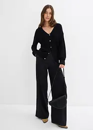 Pantaloni a palazzo in comodo punto di Roma, bonprix