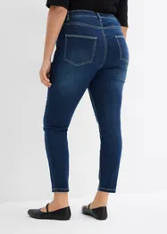 Jeans skinny elasticizzati cropped, a vita media, bonprix