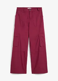 Pantaloni cargo in cotone elasticizzato, bonprix