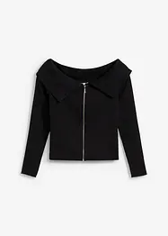 Maglia a costine con spalle scoperte, bonprix
