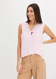 Top di jersey con twist, bonprix