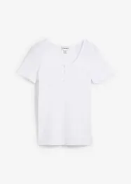 Maglia serafino in puro cotone biologico, bonprix