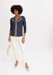 Maglia con bordi a contrasto, bonprix