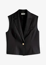 Gilet blazer con bottone decorativo, bonprix