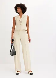 Gilet blazer con bottone decorativo, bonprix