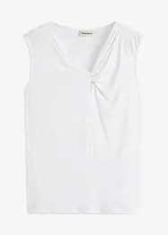 Top di jersey con twist, bonprix