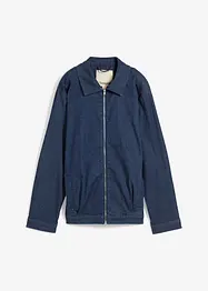 Giacca di jeans con cerniera in stile blouson, bonprix
