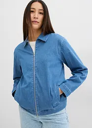 Giacca di jeans con cerniera in stile blouson, bonprix