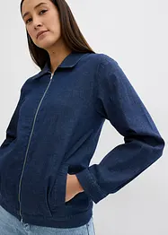 Giacca di jeans con cerniera in stile blouson, bonprix