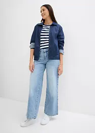 Giacca di jeans con cerniera in stile blouson, bonprix