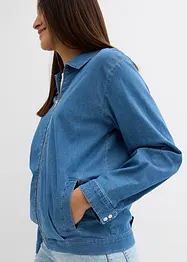 Giacca di jeans con cerniera in stile blouson, bonprix