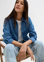 Giacca di jeans con cerniera in stile blouson, bonprix
