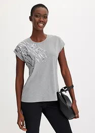 Maglia con paillettes, bonprix