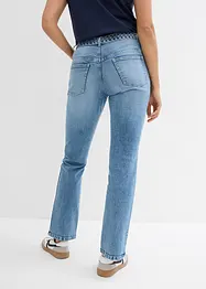 Jeans straight, vita media, bonprix