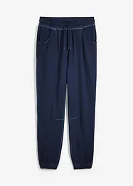 Pantaloni in felpa effetto lavato, bonprix