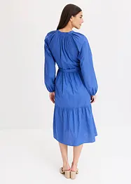 Abito midi con inserti in crochet, bonprix
