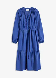 Abito midi con inserti in crochet, bonprix